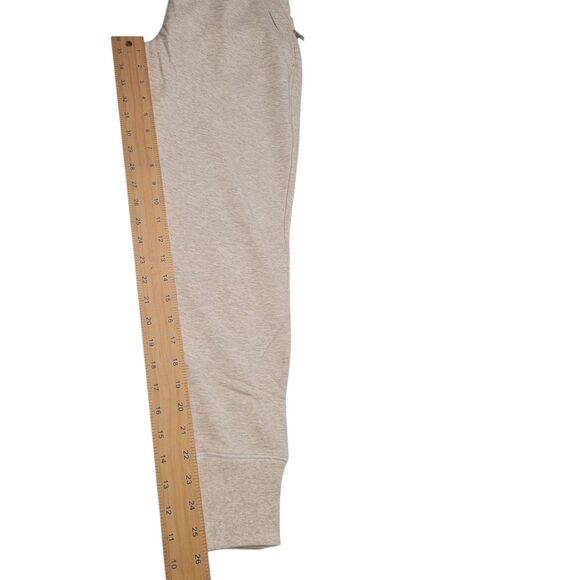 Daily Ritual Women's Cozy Knit Drawstring Jogger Pant Ivory/Light Brown Medium - Picture 10 of 11